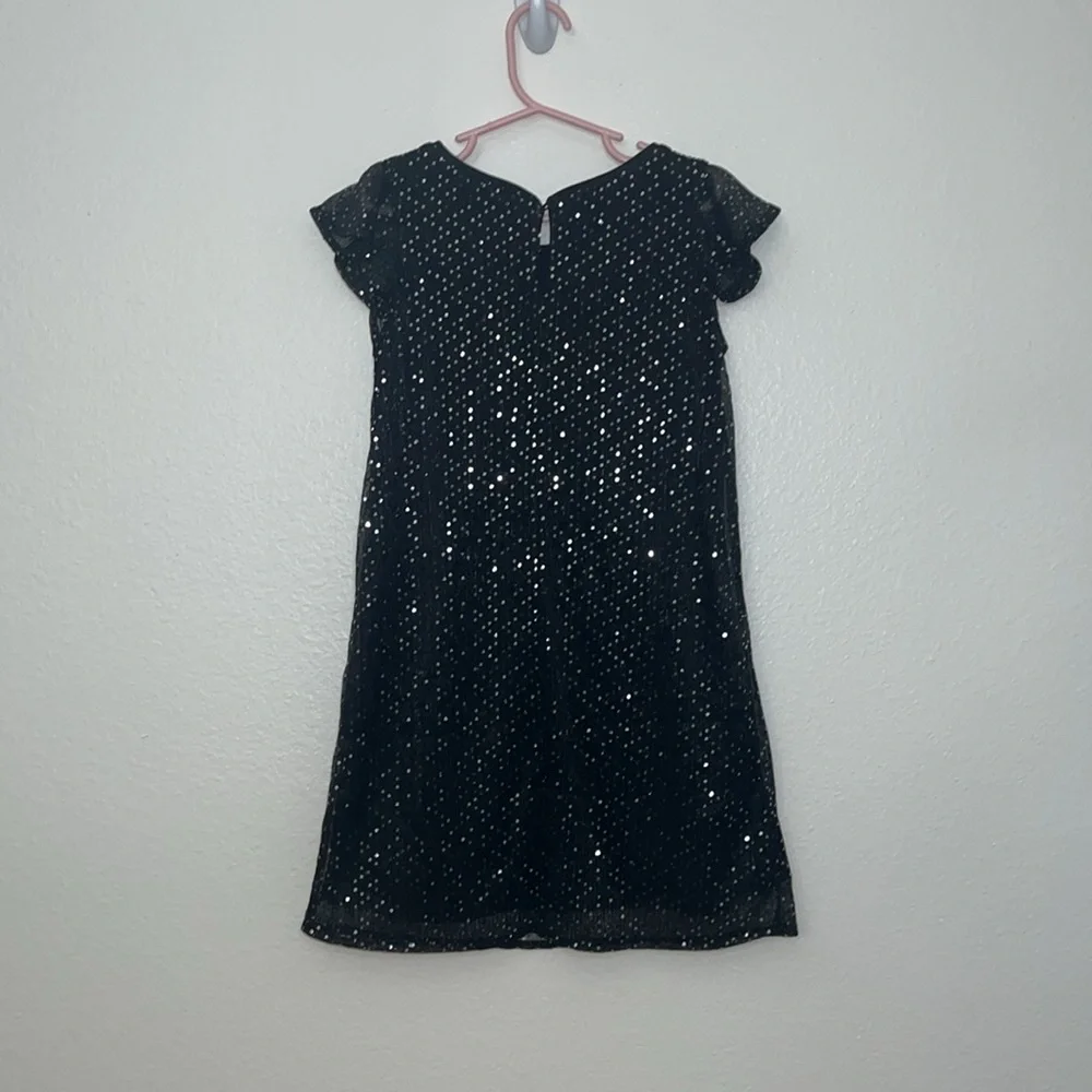 The Children’s Place Girls Sequin Shift Dress - Black 5/6